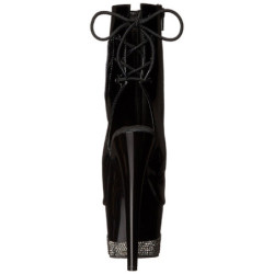 Pietra cristallo 18 cm ADORE-1018-3 stivaletti con plateau suola donna