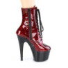 Bordo Snake pattern 18 cm ADORE-1020SP Exotic pole dance ankle boots