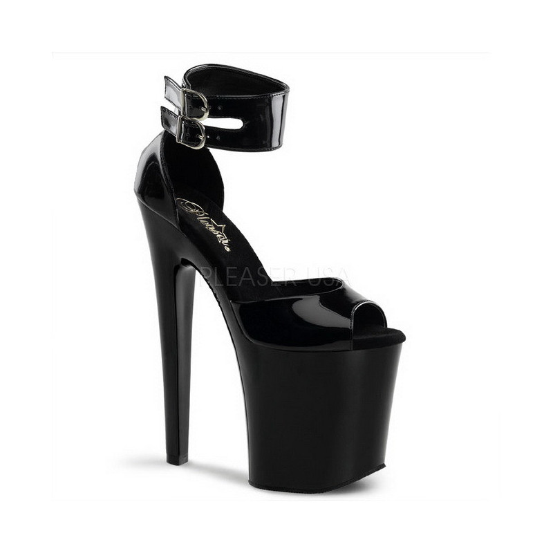 Nero Vernice 20 cm XTREME-875 Plateau Calzature Tacchi Alti