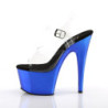 Blu 18 cm ADORE-708 Cromo Plateau Tacchi Alti