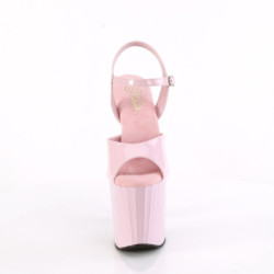 Patent 19 cm ENCHANT-709 rose pleaser shoes with high heels