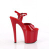 Patent 19 cm ENCHANT-709 red pleaser shoes with high heels