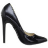 Black Shiny 13 cm SEXY-20 pointed toe stiletto pumps