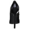 Black Shiny 13 cm SEXY-20 pointed toe stiletto pumps