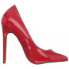 Rosso Vernice 13 cm SEXY-20 scarpe tacchi a spillo con punta