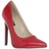 Red Shiny 13 cm SEXY-20 pointed toe stiletto pumps