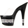 Black 18 cm Pleaser ADORE-701LN Platform High Heel Mules