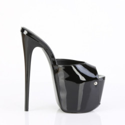 Black 18 cm JUBILANT-01 platform high heel mules women's