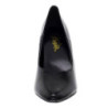 Black Leatherette 13 cm SEDUCE-420V pointed toe pumps with high heels