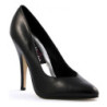 Black Leatherette 13 cm SEDUCE-420V pointed toe pumps with high heels