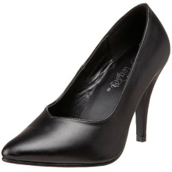 Black Leatherette 10 cm DREAM-420 high heel pumps classic
