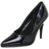 Black Shiny 10 cm VANITY-420 pointed toe pumps high heels