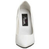 White Shiny 10 cm VANITY-420 pointed toe pumps high heels