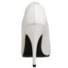 Bianco Vernice 10 cm VANITY-420 scarpe décolleté a punta elegante