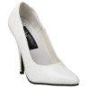 White Shiny 10 cm VANITY-420 pointed toe pumps high heels