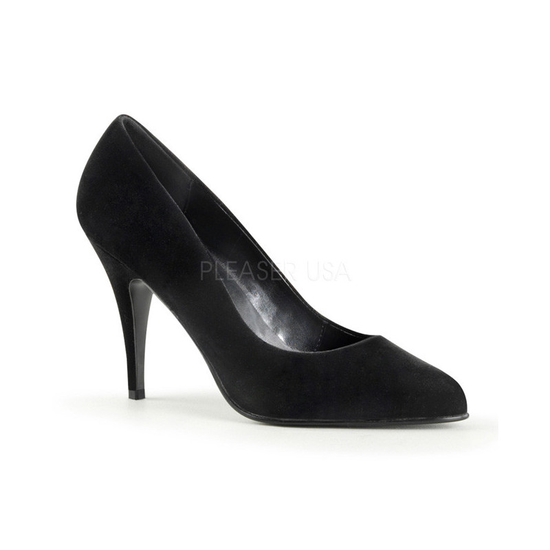 Black Velvet 10 cm VANITY-420 pointed toe pumps high heels