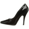 Black Shiny 13 cm SEDUCE-420 pointed toe pumps high heels