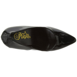 Black Shiny 13 cm SEDUCE-420 pointed toe pumps high heels