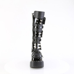 Patent 11,5 cm BEAR-215 emo boots pyramid platform in black