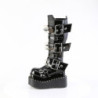 Patent 11,5 cm BEAR-215 emo boots pyramid platform in black