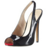 Neri slingback tacco alto con scarpe 13 cm SEXY-08