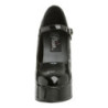 Nero Vernice 13 cm DOLLY-50 Mary Jane Plateau Scarpe Décolleté