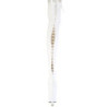 Patent 20 cm FLAMINGO-3850 White overknee boots with laces