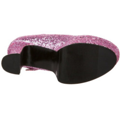 Rosa Scintillare 11 cm MARYJANE-50G Scarpe Décolleté Mary Jane