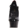 Rosso Nero 15,5 cm DELIGHT-687FH Mary Jane Scarpe Décolleté