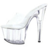 Transparent 18 cm ADORE-701 Platform Mules Shoes