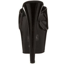 Nero Vernice 18 cm ADORE-701 Plateau Mules Alte