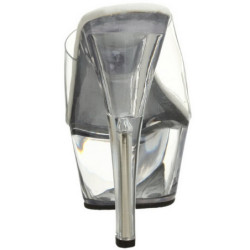 Trasparente 15 cm KISS-201 Plateau Mules Alte