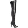 Black Leatherette 13 cm SEDUCE-3000 overknee high heel boots