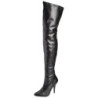 Black Leatherette 13 cm SEDUCE-3000 overknee high heel boots