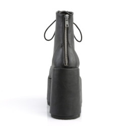 Vegane tacco spesso 13 cm CAMEL-203 plateau stivaletti con tacco chunky neri