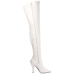 Bianco Vernice 13 cm SEDUCE-3000 stivali overknee tacco alto