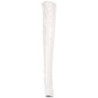 White Patent 15,5 cm DELIGHT-3063 Platform Thigh High Boots