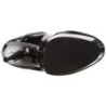 Nero Verniciato 15,5 cm DELIGHT-3063 Plateau Stivali Alti