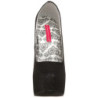 Nero Scintillare 14,5 cm Burlesque TEEZE-31G Platform Calzature Décolleté