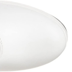 White platform boots vinyl 13 cm - 70s years abba disco chunky kneeboots