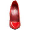 Red Shiny 15 cm DOMINA-420 pointed toe high heel stilettos