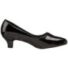 Black Shiny 5 cm FAB-420W Pumps with low heels