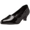 Black Shiny 5 cm FAB-420W Pumps with low heels