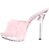 Pink Transparent 13 cm Fabulicious LIP-101-8 Platform High Mules