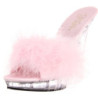 Pink Transparent 13 cm Fabulicious LIP-101-8 Platform High Mules