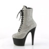 White strass platform 18 cm ADORE-1020RS high heels ankle boots