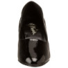 Black Shiny 8 cm DIVINE-420W Pumps with low heels