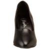 Black Leatherette 8 cm DIVINE-420W Pumps with low heels