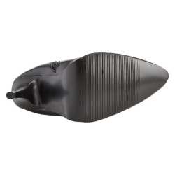 Stivali in vegane nera 13 cm SEDUCE-2000 stivali tacchi a spillo con punta