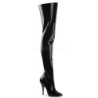Black Shiny 13 cm SEDUCE-3010 overknee high heel boots
